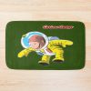 Cute Curious George Space Adventure Bath Mat