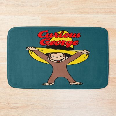 Classic Curious George In The Yellow Hat Bath Mat