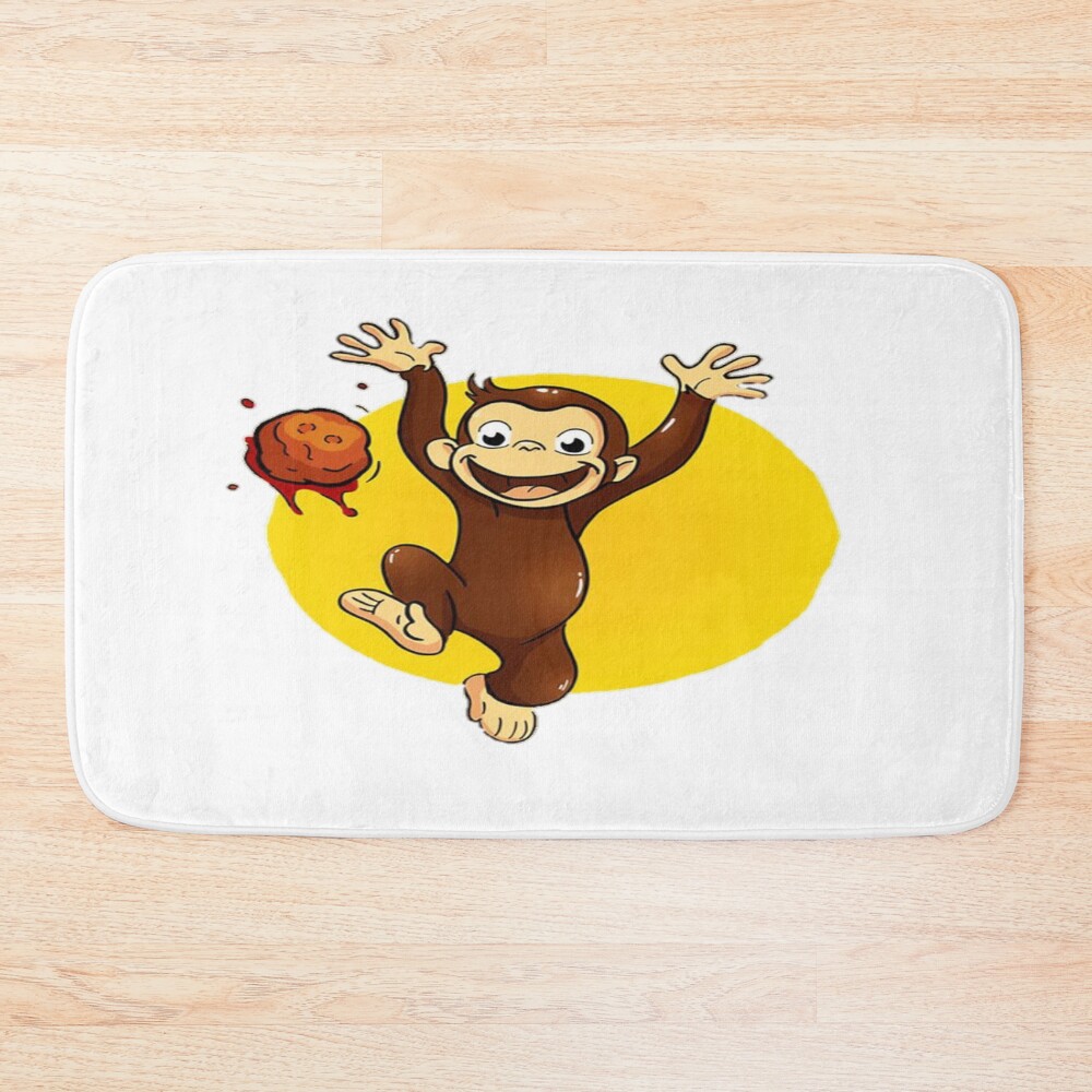 Adorable Curious George Monkey Bath Mat