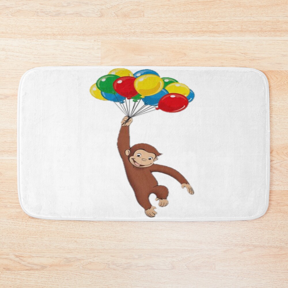 Classic Curious George Cartoon Bath Mat
