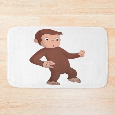 Cute Curious George Cartoon Bath Mat