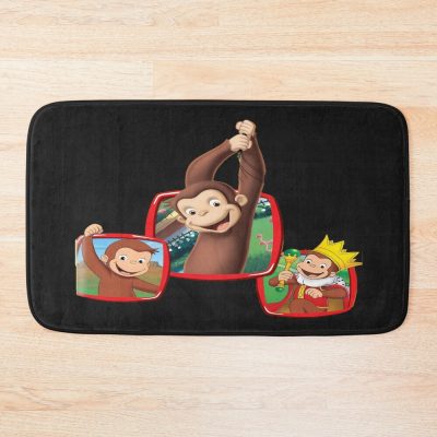 Cute Curious George Smile Bath Mat
