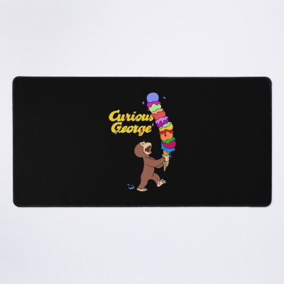 Sweet Curious George Ice Cream Treat Mouse Pad