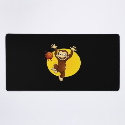 Happy Curious George Monkey Mouse Pad