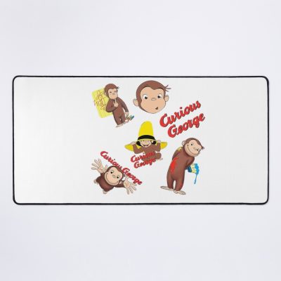 Playful Curious George Cartoon Mouse Pad
