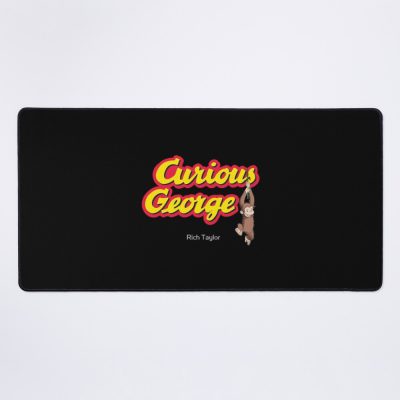 Funny Curious George Hanging Around Mouse Pad