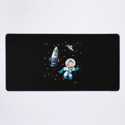 Cute Curious George Astronaut Adventure Mouse Pad