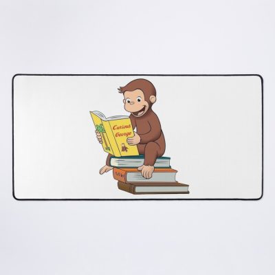 Cute George Reading A Book Mouse Pad