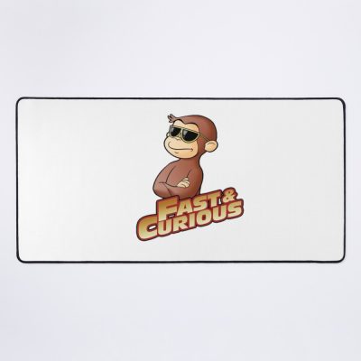 Cheerful Curious George Cartoon Mouse Pad