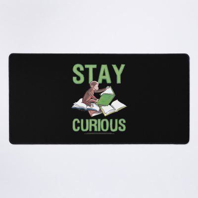 Inspirational Curious George Stay Curious Reading Mouse Pad