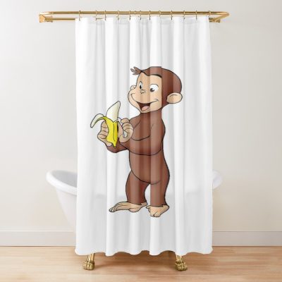 Timeless Curious George Artwork Shower Curtain