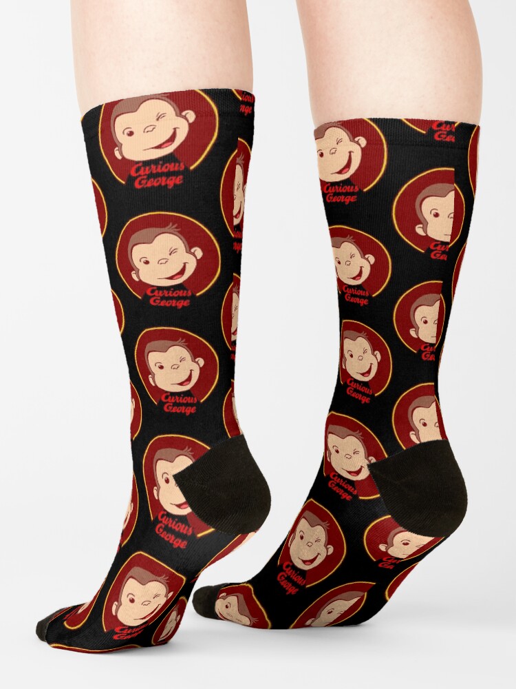 Cute Curious George Wink Socks - Image 2