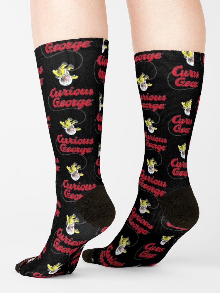 Cute Curious George Space Explorer Socks - Image 2