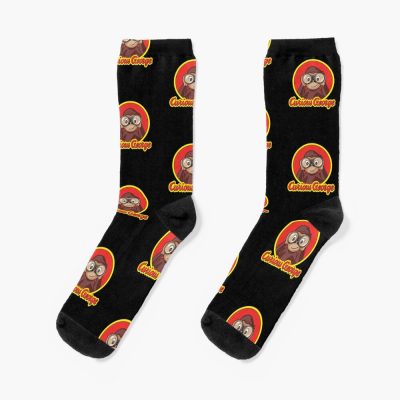 Charming Curious George Design Socks