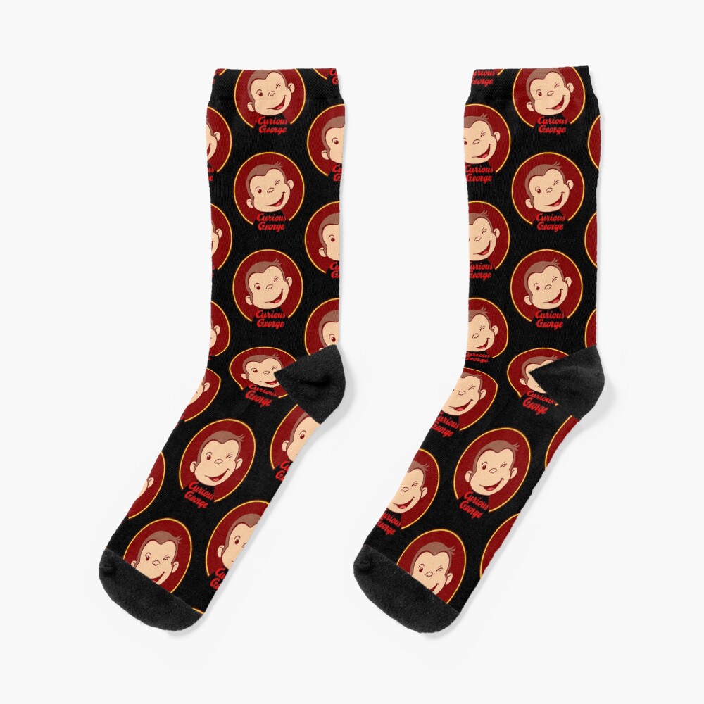 Cute Curious George Wink Socks