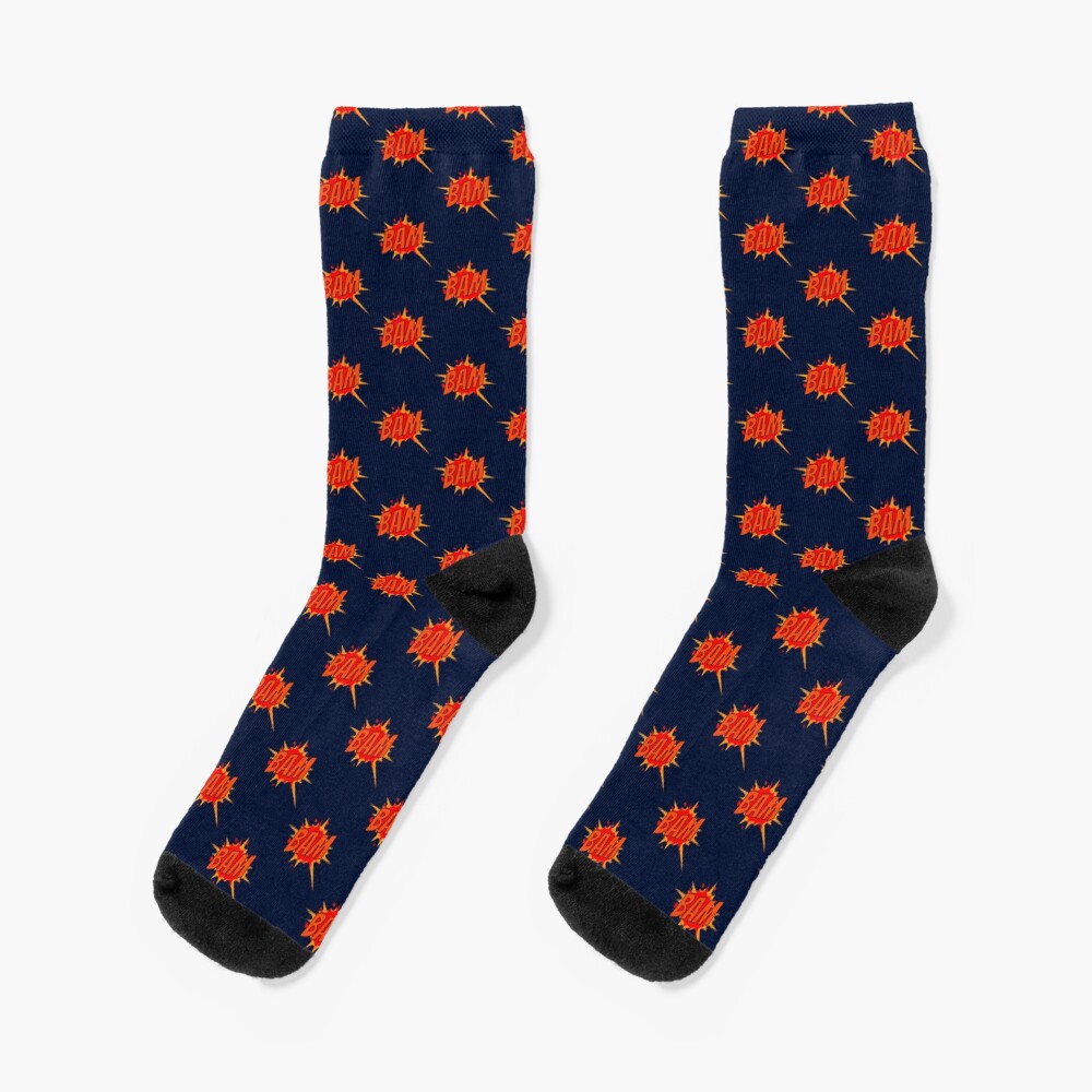 Funny Bam Curious George Design Socks