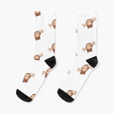 Funny Curious George Character Socks