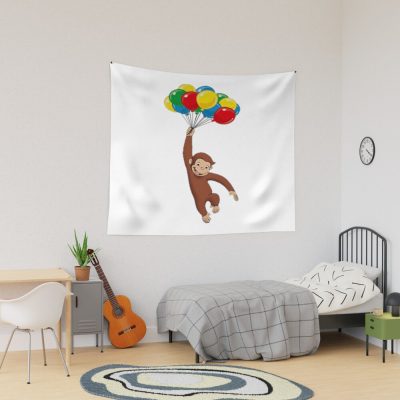 Classic Curious George Cartoon Tapestry